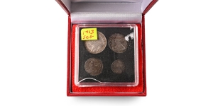 Great Britain. Stuart (Restored), Anne AR Maundy Money Set.
