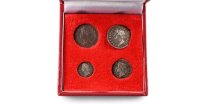 Great Britain. Stuart (Restored), James II AR Maundy Money Set.