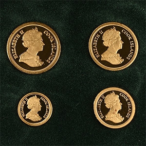 Cook Islands. Windsor, Elizabeth II AV Golden Jubilee Maundy Money Set.
