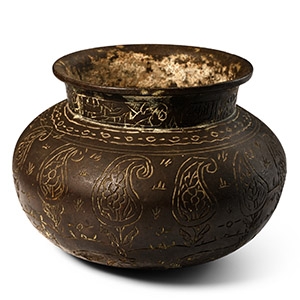 Western Asiatic Bronze Jar with Incised Decoration