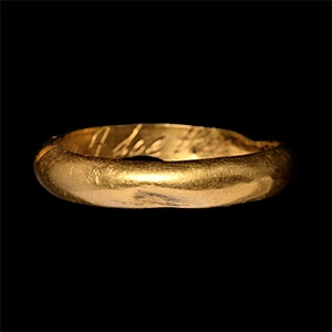 Post Medieval Gold For Vertues Sake I Doe Thee Take Posy Ring