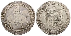Scotland. James VI AR Sixty Shillings-Crown Sterling.