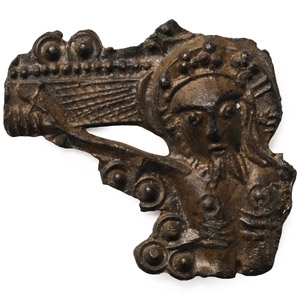 Medieval Pewter Pilgrims Badge with Christ on Cross