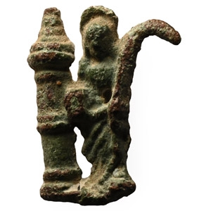 Medieval Bronze Saint Barbara Pilgrims Badge