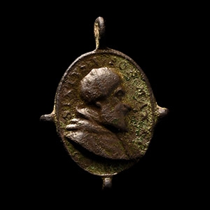 Pope Sixtus V Bronze Pendant