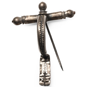 Roman Silver Crossbow Brooch