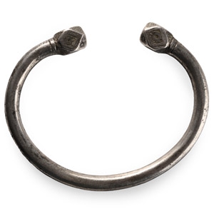 Large Western Asiatic Silver Bracelet