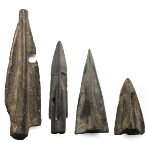Greek Bronze Arrowhead Group