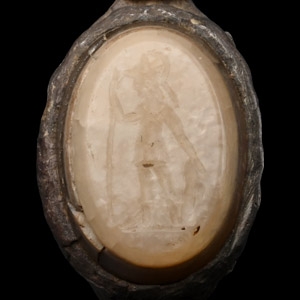 Roman Silver Ring with Mars Gemstone