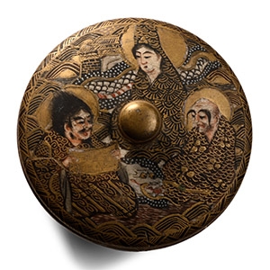 Satsuma Lidded Gilt Ceramic Box