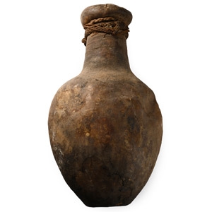 Coptic Leather Water Container