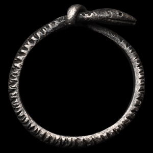 Romano-Egyptian Silver Snake Ring