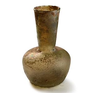 Roman Pale Green Iridescent Glass Vessel
