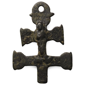 Post Medieval Bronze Cross Pendant