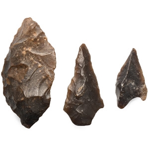 Stone Age English Flint Arrowhead Collection