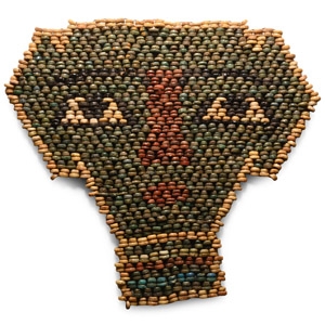 Egyptian Faience Mummy Bead Mask