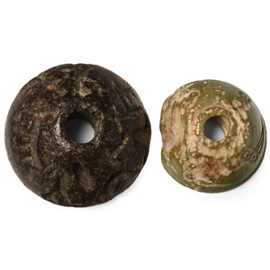 Western Asiatic Stone Decorated Spindle Whorl Group