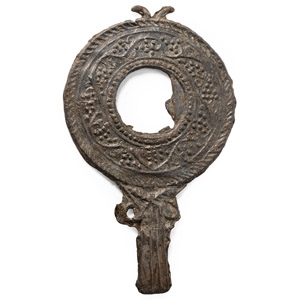 Roman Lead Votive Mirror Frame
