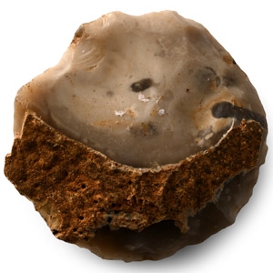 British Stone Age Crescent Flint Scraper from Farnham