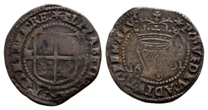 Ireland. Tudor, Elizabeth I CU Penny.