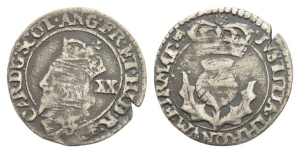 Scotland. Charles I AR Twenty Pence.