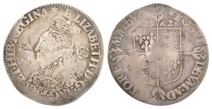 England. Tudor, Elizabeth I AR Sixpence.