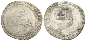 England. Stuart, Charles I AR Halfcrown.
