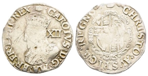 England. Stuart, Charles I AR Shilling.
