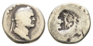 Vespasian AR Denarius or Drachm of Caesarea, Cappadocia.