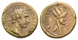 Trajan AE 19mm of Antioch, Seleucis and Pieria.