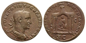 Trebonianus Gallus AE 29mm of Antioch, Seleucis and Pieria.