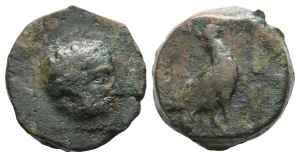 Bruttium, Lokroi Epizephyrioi AE Hemilitron.
