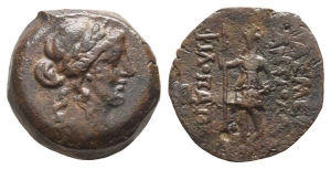 Seleukid Empire, Antiochos IX Eusebes Philopator (Kyzikenos) AE 17mm.