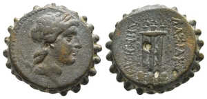 Seleukid Empire, Demetrios I Soter AE Serrate.