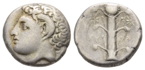 Kyrenaika, Kyrene AR Didrachm.