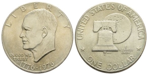 United States of America Copper-Nickel Eisenhower Dollar.