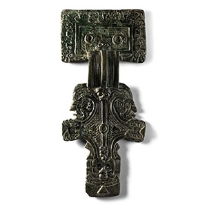 Large Anglo-Saxon Bronze Great Square-Headed Brooch