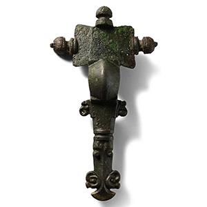 Large Anglo-Saxon Bronze Cruciform Brooch