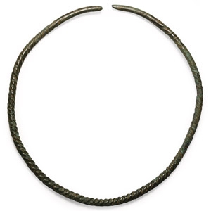 Viking Period Twisted Bronze Neck Torc
