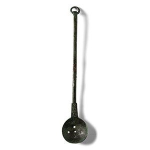 Saxon Bronze Strainer Spoon