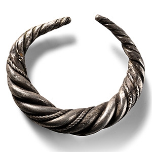 Heavy Viking Twisted Silver Bracelet