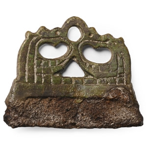 Viking Bronze Fire Steel with Dragons