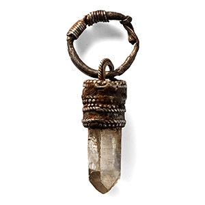 Viking Silver Pendant with Rock Crystal