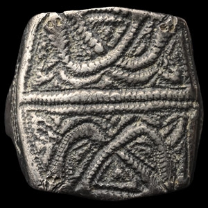 Viking Silver Ring with Snakes