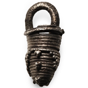 Pre-Viking Silver Filigree Bucket Pendant