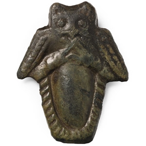 Pre-Viking Bronze Owl Mount