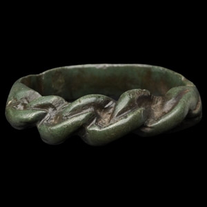 Viking Bronze Pseudo Interlaced Ring