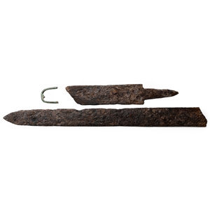 Saxon Sacrificed Iron Spatha with Bronze Chape