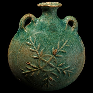 Parthian Blue-Glazed Water Vessel