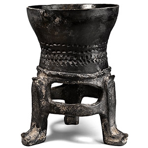 Large Azerbaijan Hasanlu Tepe Pottery Vessel